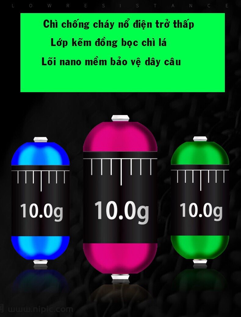 Chì lá câu cá chuyên săn hàng đủ size