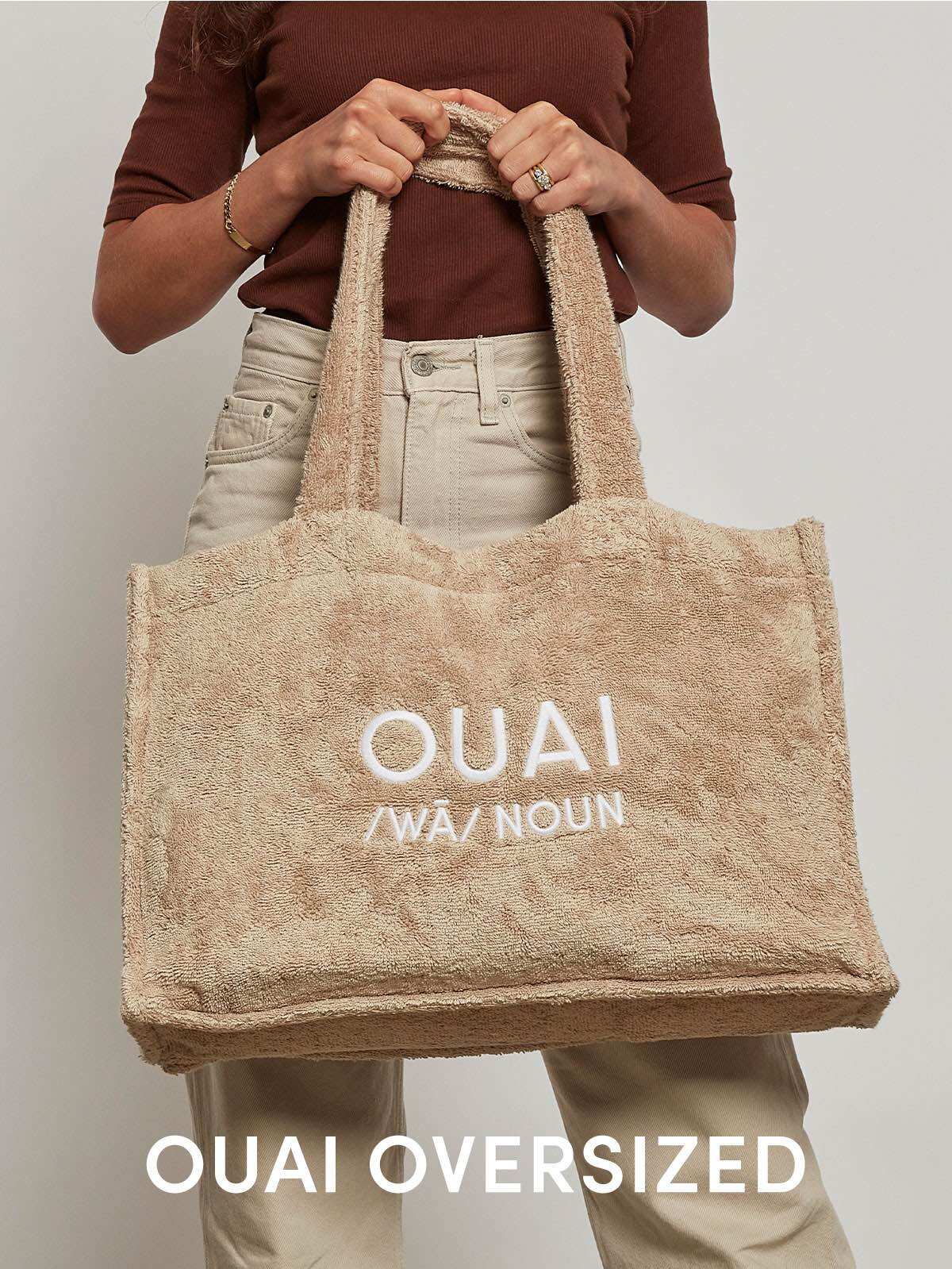 Túi vải khăn OUAI Oversized Tote Bag