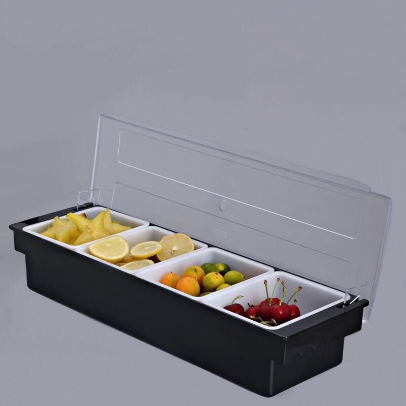 4-Compartment Tray for Toppings and Jelly