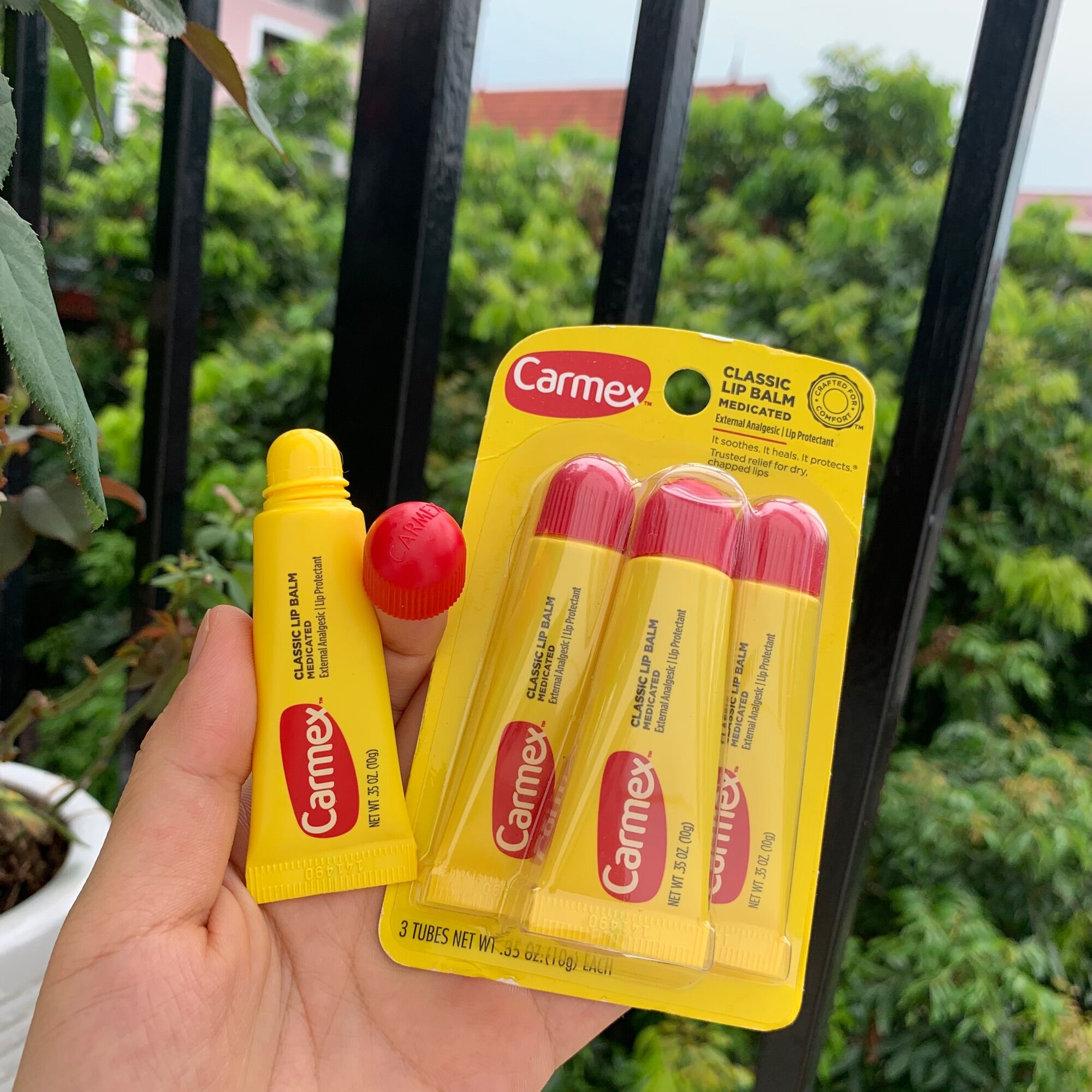 Có sẵn Bill US - Son dưỡng môi Carmex Lip Balm bill Mỹ