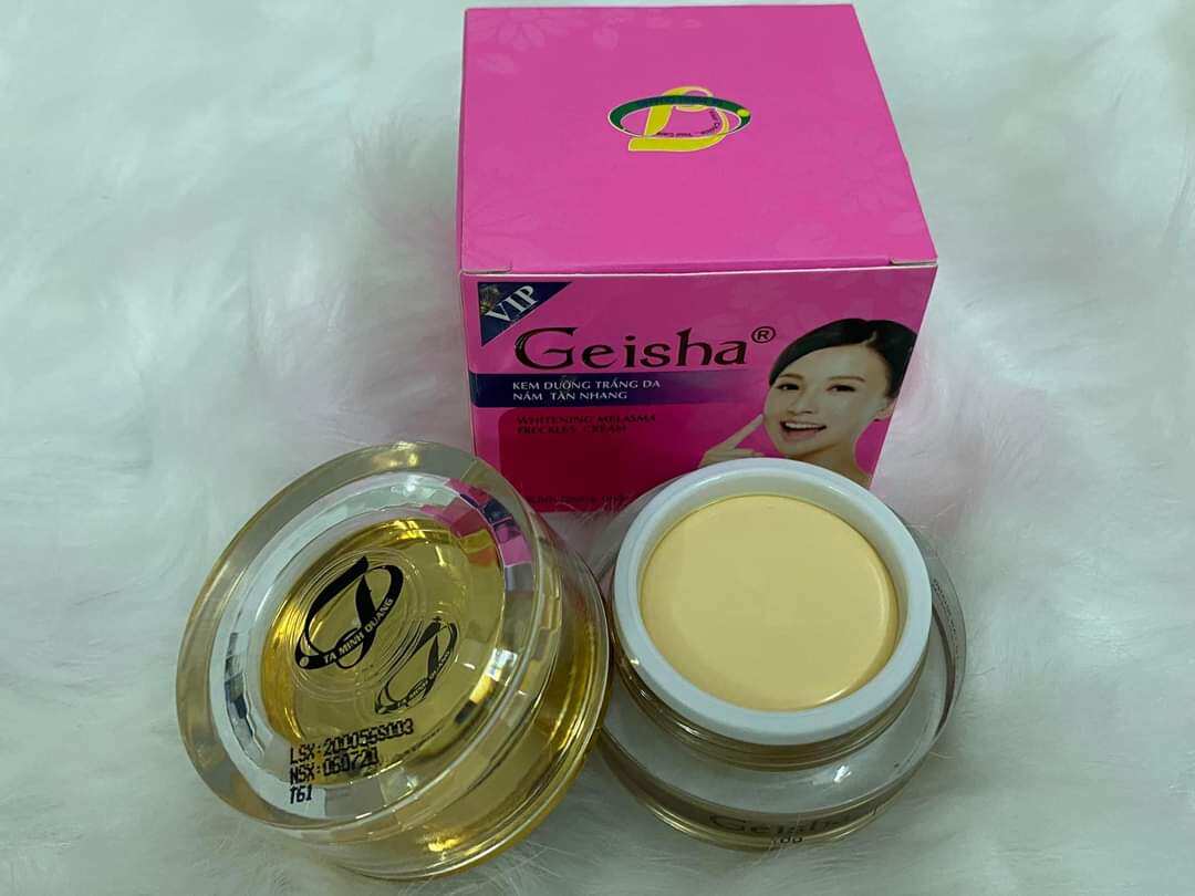 Kem geisha dưỡng trắng nám sạm tàn nhang 10g