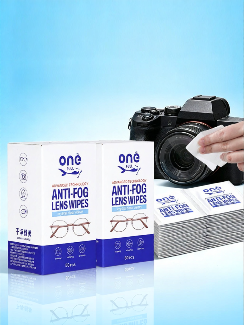 ONEFULL | Khăn Lau Loại Bỏ Bụi và Vết Vân Tay cho Ống Kính Máy Ảnh