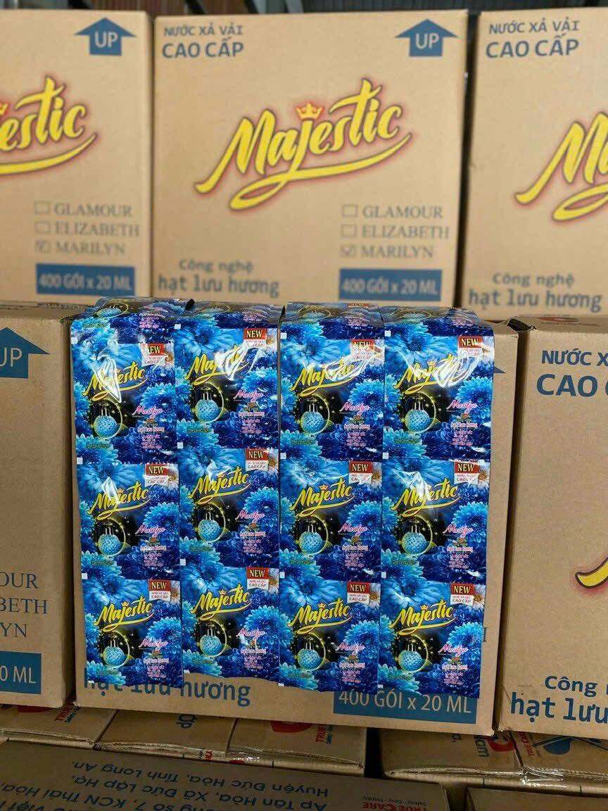 Combo 30gói nước xả vải Majestic loại 20ml×30gói