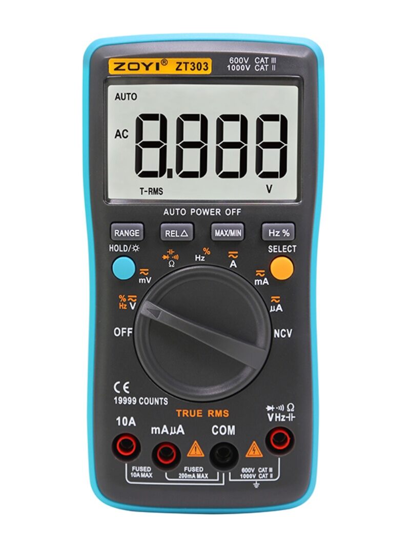 Zt-301 Four-and-a-half-Digit Large-Screen Smart Multimeter Preventive Burning Repair Electrician Capacitor Home Use Tool Giá  795,000 Đồng*Miễn phí vận chuyển