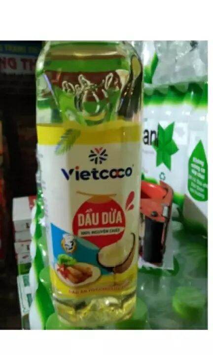 Dầu dừa nguyên chất, tinh luyện Vietcoco 1 lít