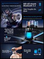 Loa Bluetooth với Bass Sâu và Âm Thanh Chất Lượng Cao Đèn LED Trang Trí