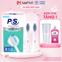 Bộ 2 đầu bàn chải điện P/S S100 Pro - Sạch Sâu Màu Trắng