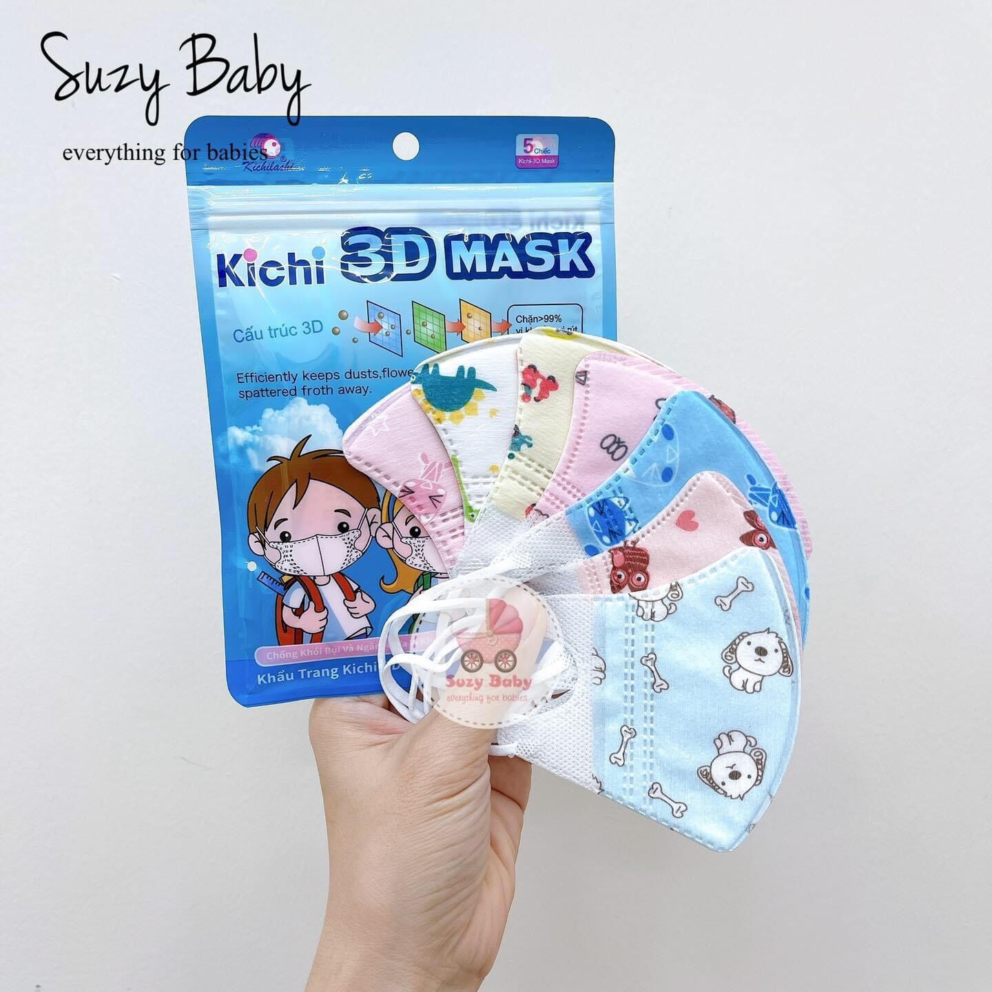 Khẩu trang kichi 3d mask cho bé