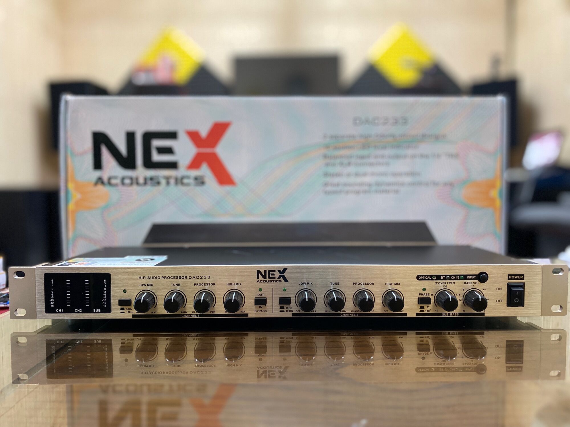 Máy nâng tiếng NEX DAC233 hàng nhập khẩu.Có cổng quang + bluetooh