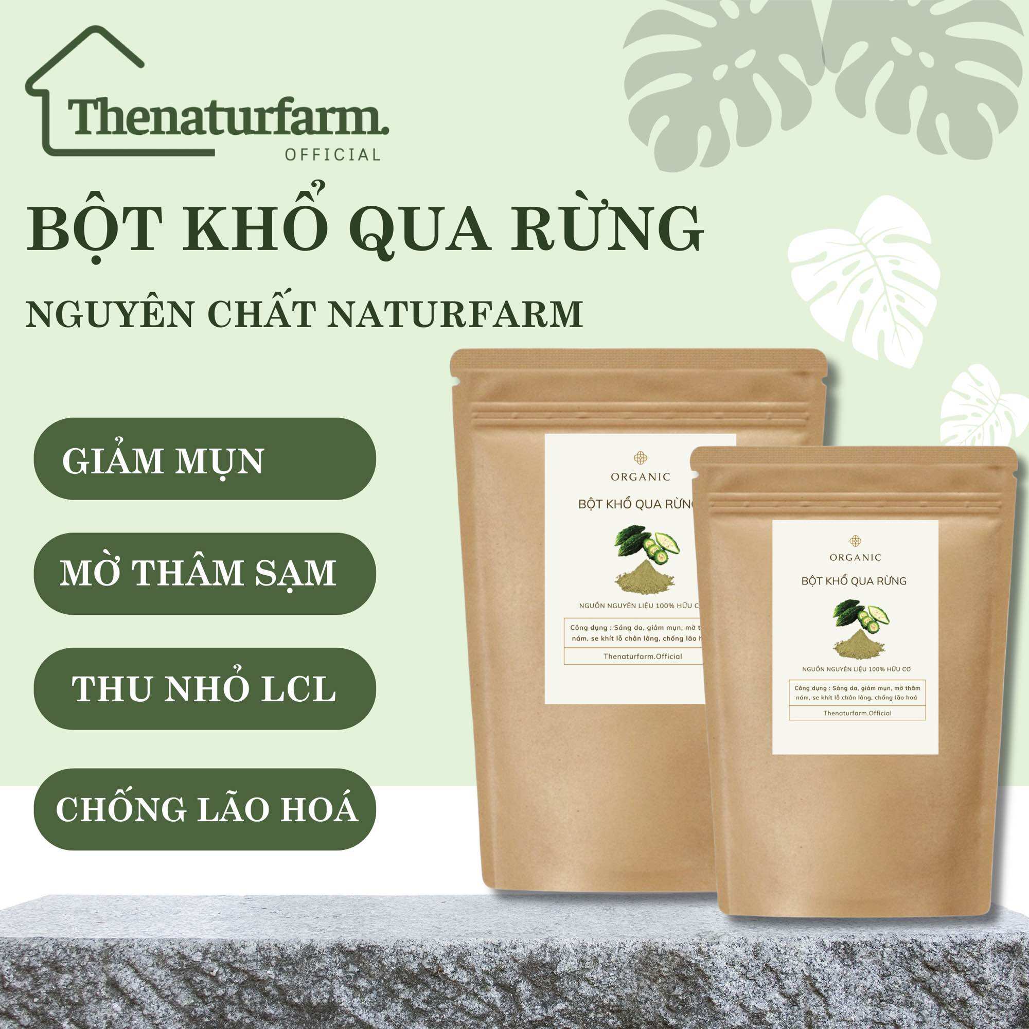 [HCM]Bột khổ qua rừng nguyên chất Organic 100gr - giảm mụn, mờ thâm nám, sáng da