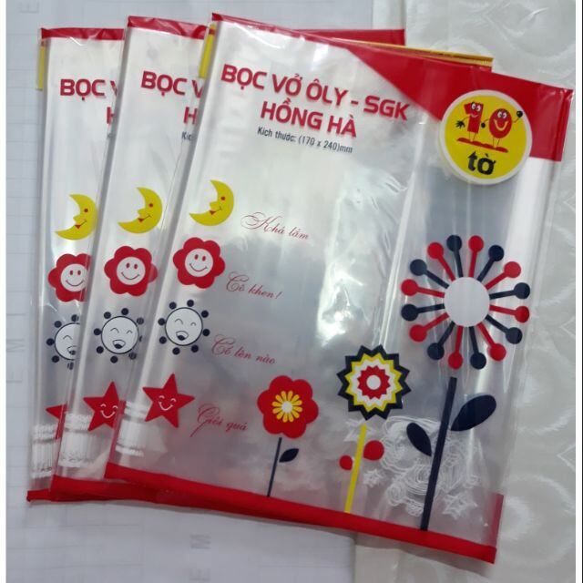 BỌC VỞ HỒNG HÀ CẤP 1