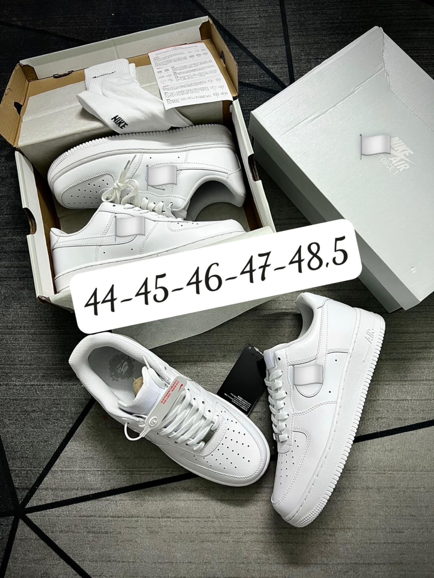 Gìay AF1 big size bản đẹp, giày size đại nhẹ chân thoáng mát.