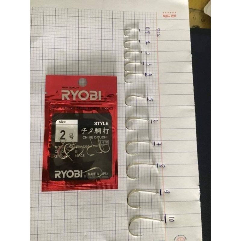 [Chính hãng] LƯỠI Câu Cá RYOBI Nhật Bản Sắc bén