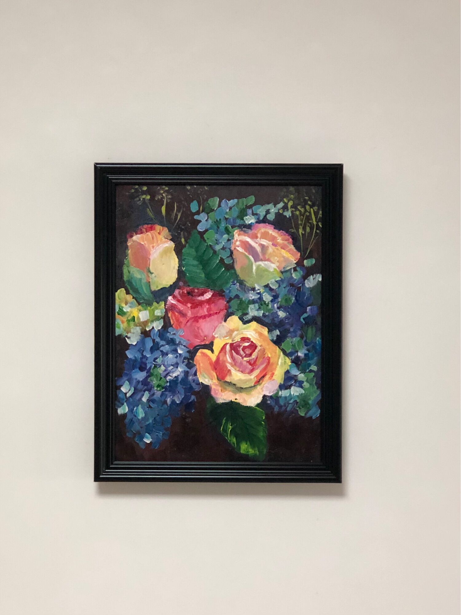 Tranh Canvas Vẽ Tay-Tranh Vẽ Treo Tường-Tranh Acrylic