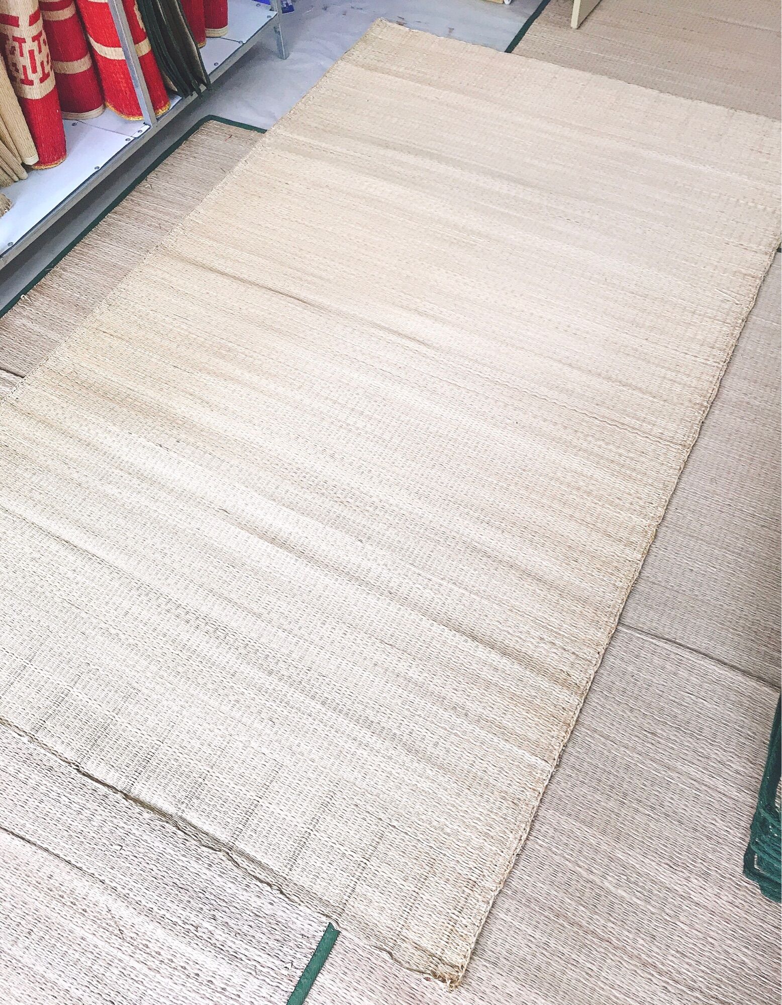 Chiếu Cói Trắng 1m2x2m Loại Dày, giường ký túc, giường tầng