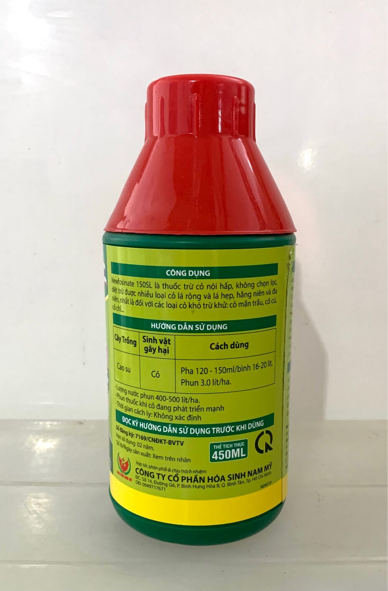 TRỪ CỎ CON CÒ GLUFOSINAT 150SL - 450ml - THÁI LAN (Cỏ mới Q10 thay thế lưu dẫn và cỏ cháy)