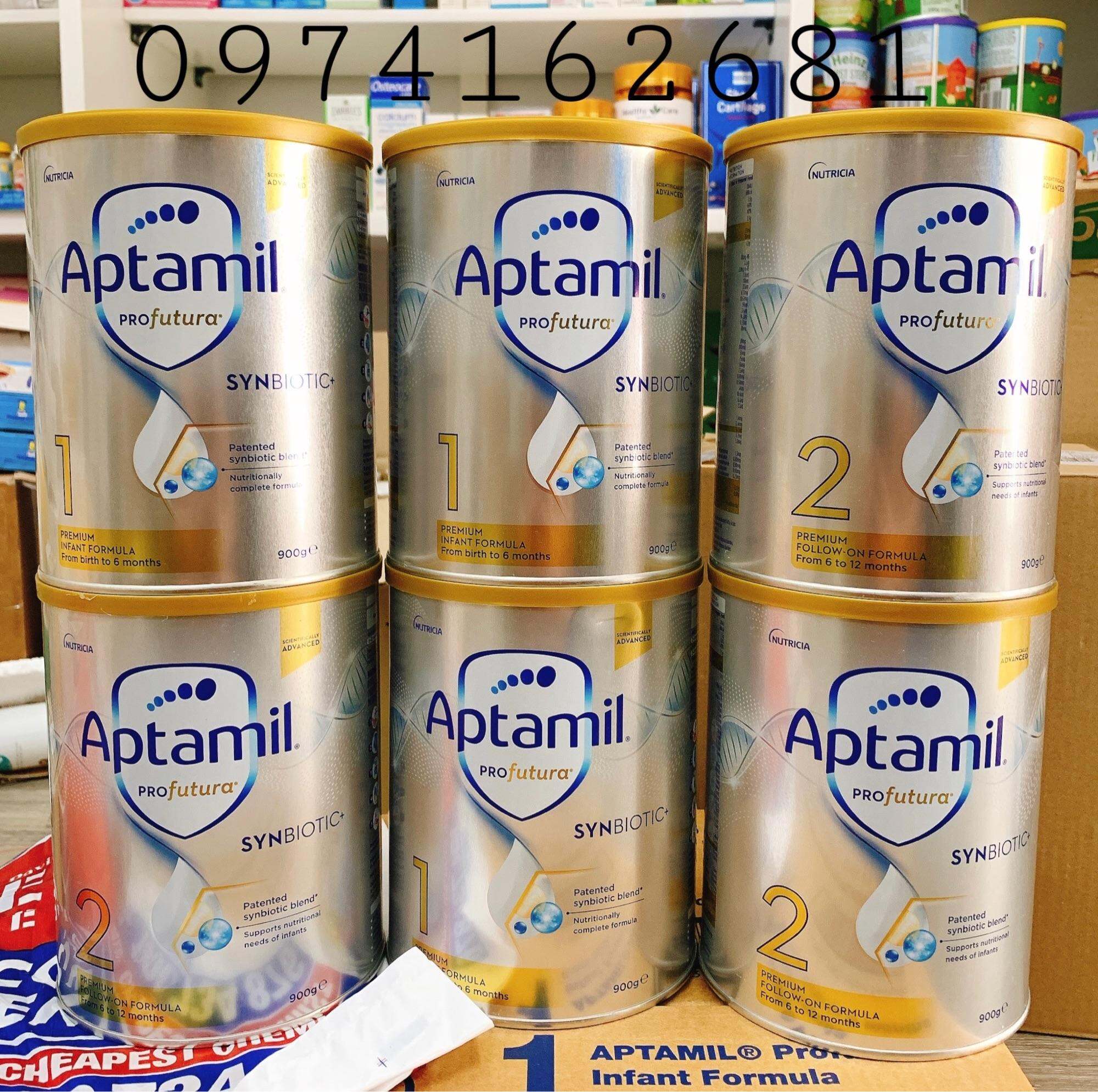 Sữa Aptamil Profutura Synbiotic Úc mẫu mới số 1 2 3 900g