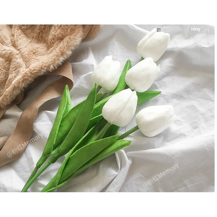 Hoa tulip phụ kiện chụp ảnh, trang trí -may.decor- | Lazada.vn