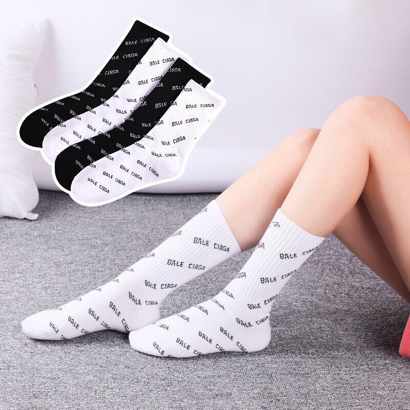 Tất (vớ) BALE - CIGA đen trắng cao bắp new