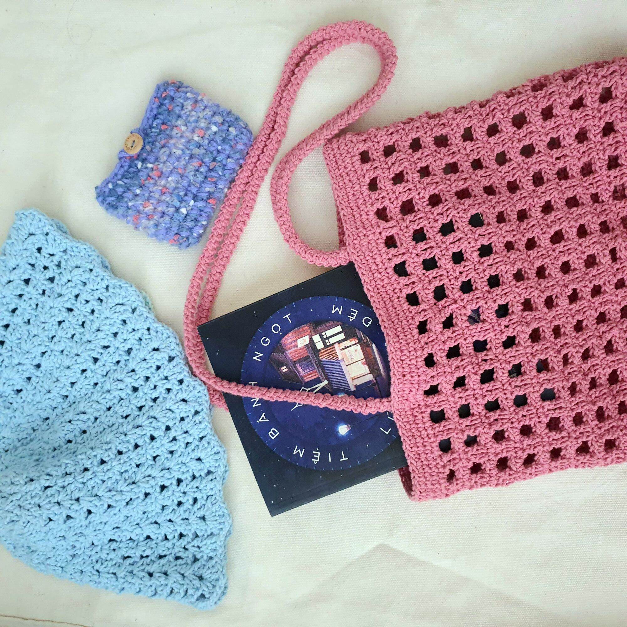 Túi xách ô lưới handmade