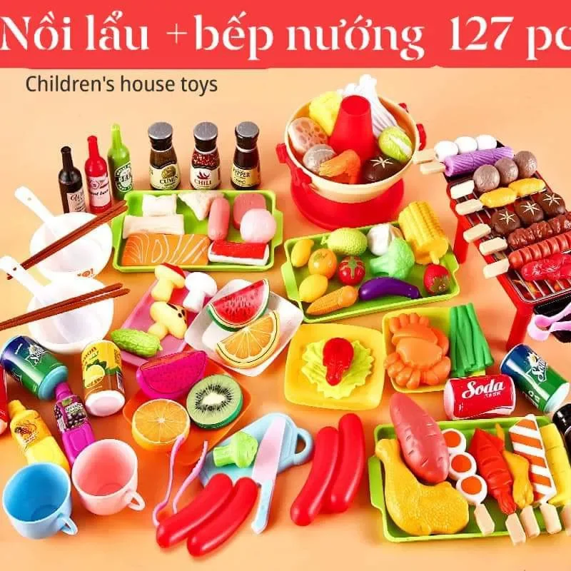Bộ đồ nướng bbq lẩu nhiều chi tiết