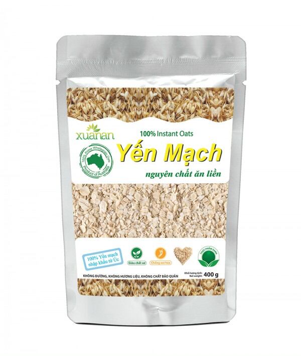 Yến mạch nguyên chất ăn liền gói 400 gram