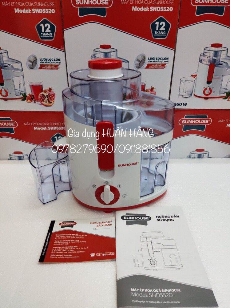 MÁY ÉP HOA QUẢ SUNHOUSE SHD5520 ĐỎ