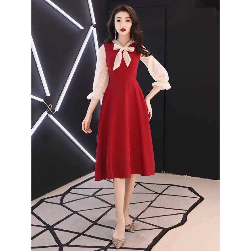 Đầm Nude Đỏ/ Nude Đen đủ size Mẹ & Bé (có bán lẻ)