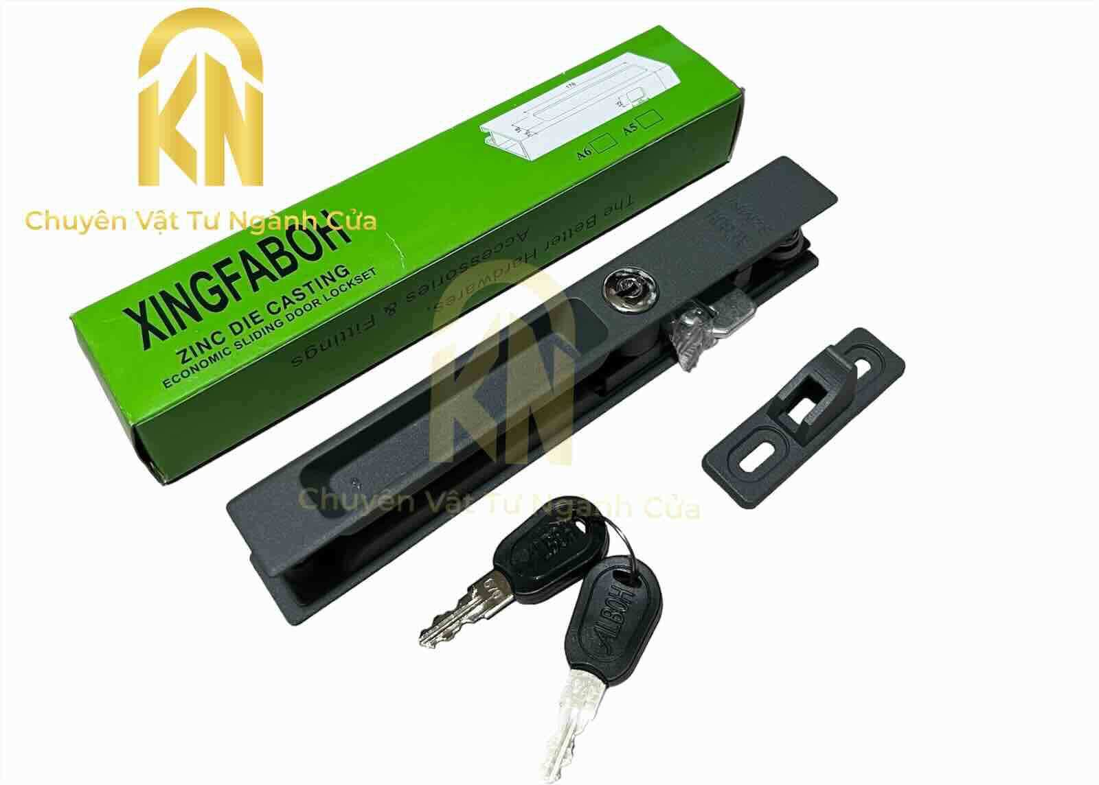 Khóa TB cửa lùa đi nhôm - khoá âm cửa lùa