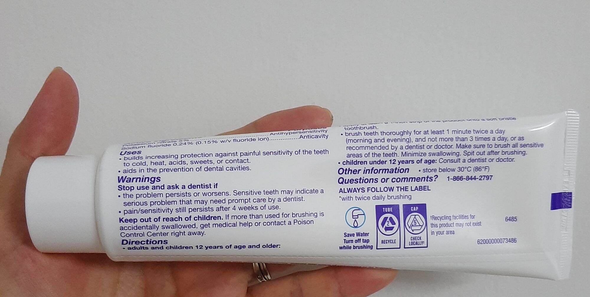 [HÀNG NỸ CHÍNH HÃNG] Kem đánh răng làm trắng Sensodyne Extra 1 tuýp 184g
