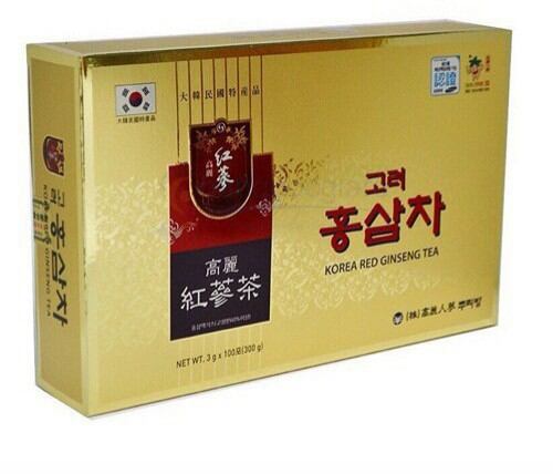 Trà sâm nấm linh chi Hàn Quốc 3gr/ gói* 100 gói/hộp