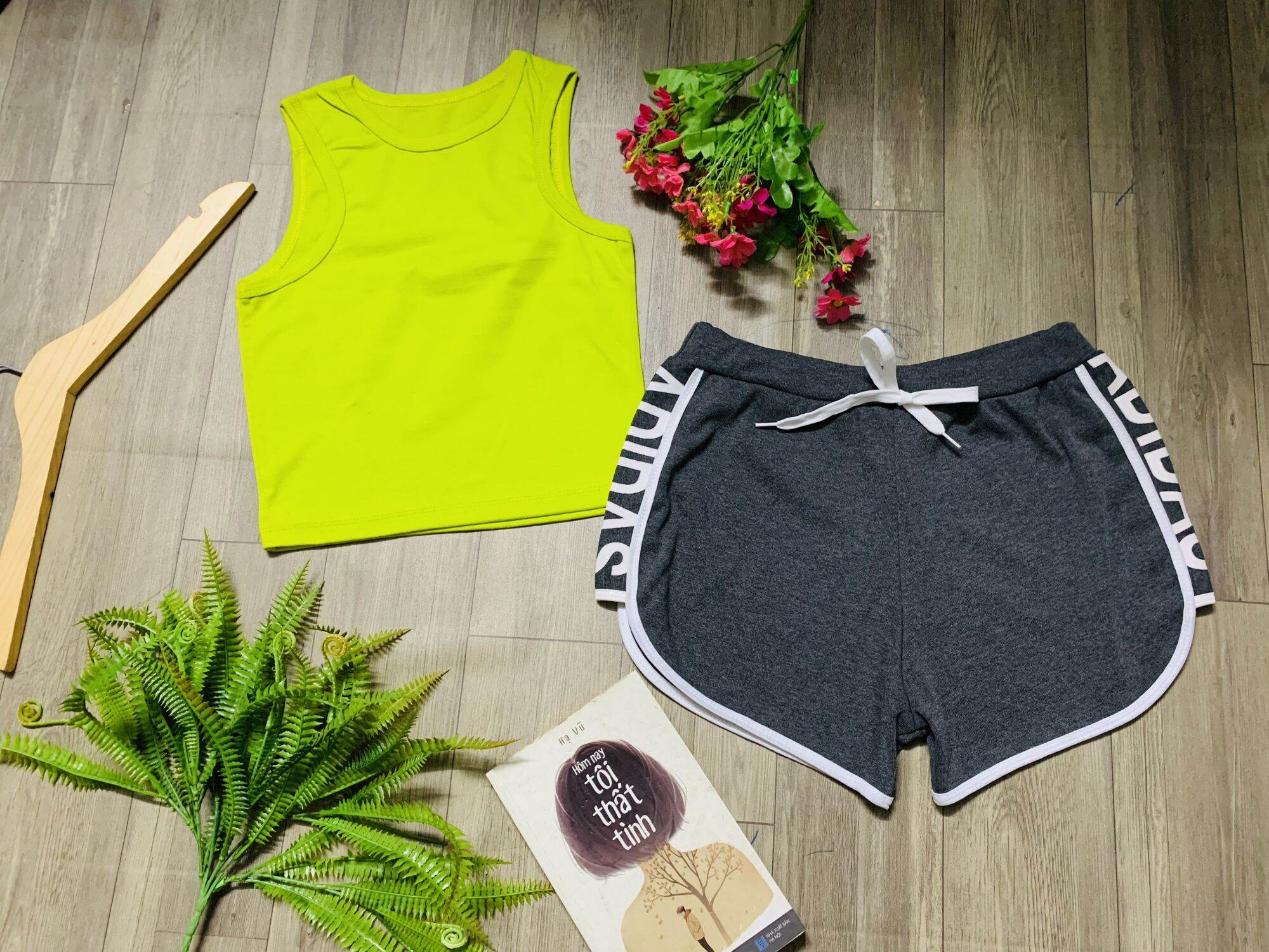 sét bộ áo ba lỗ + quần short