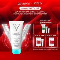 Sữa rửa mặt tẩy trang 3 tác dụng Vichy Purete Thermal One Step Cleanser