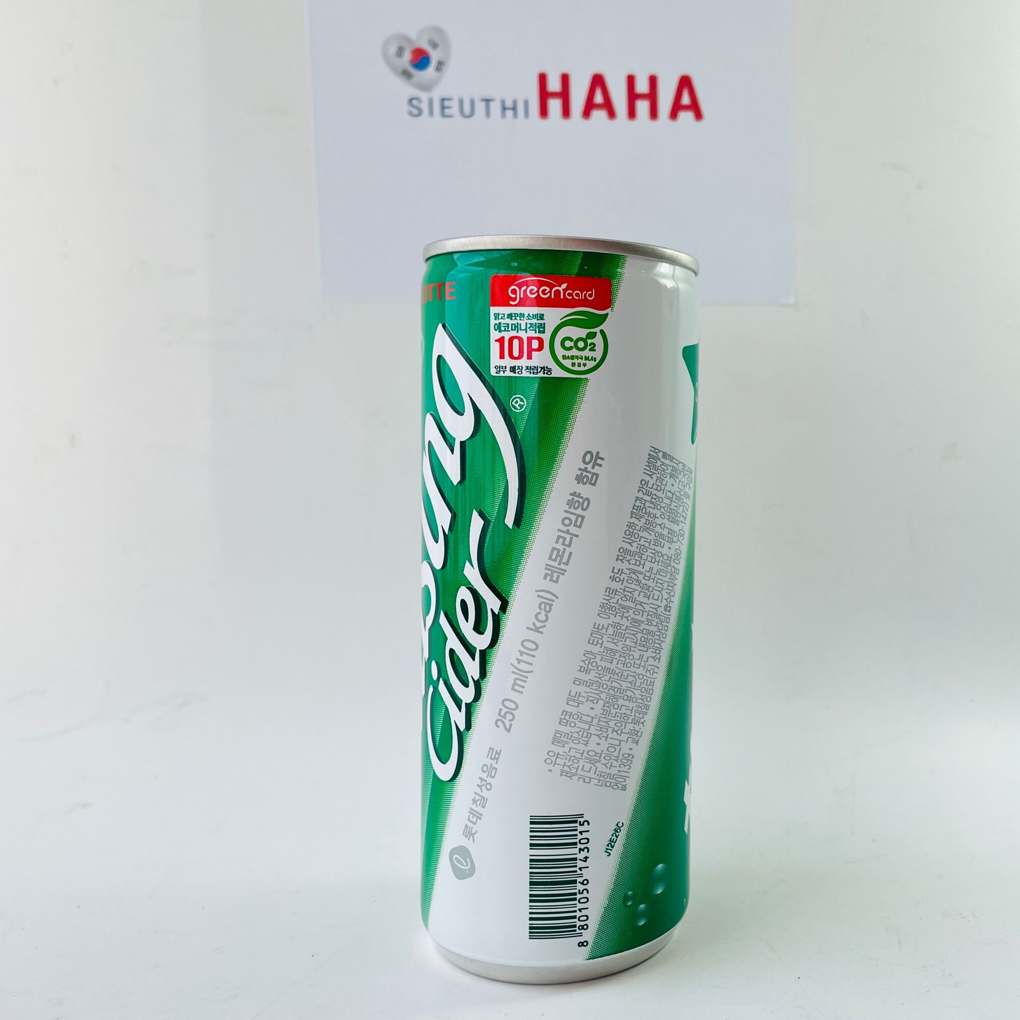 Nước soda Hàn Quốc Lotte Chilsung Cider 250ML - [롯데] 칠성사이다 250ML