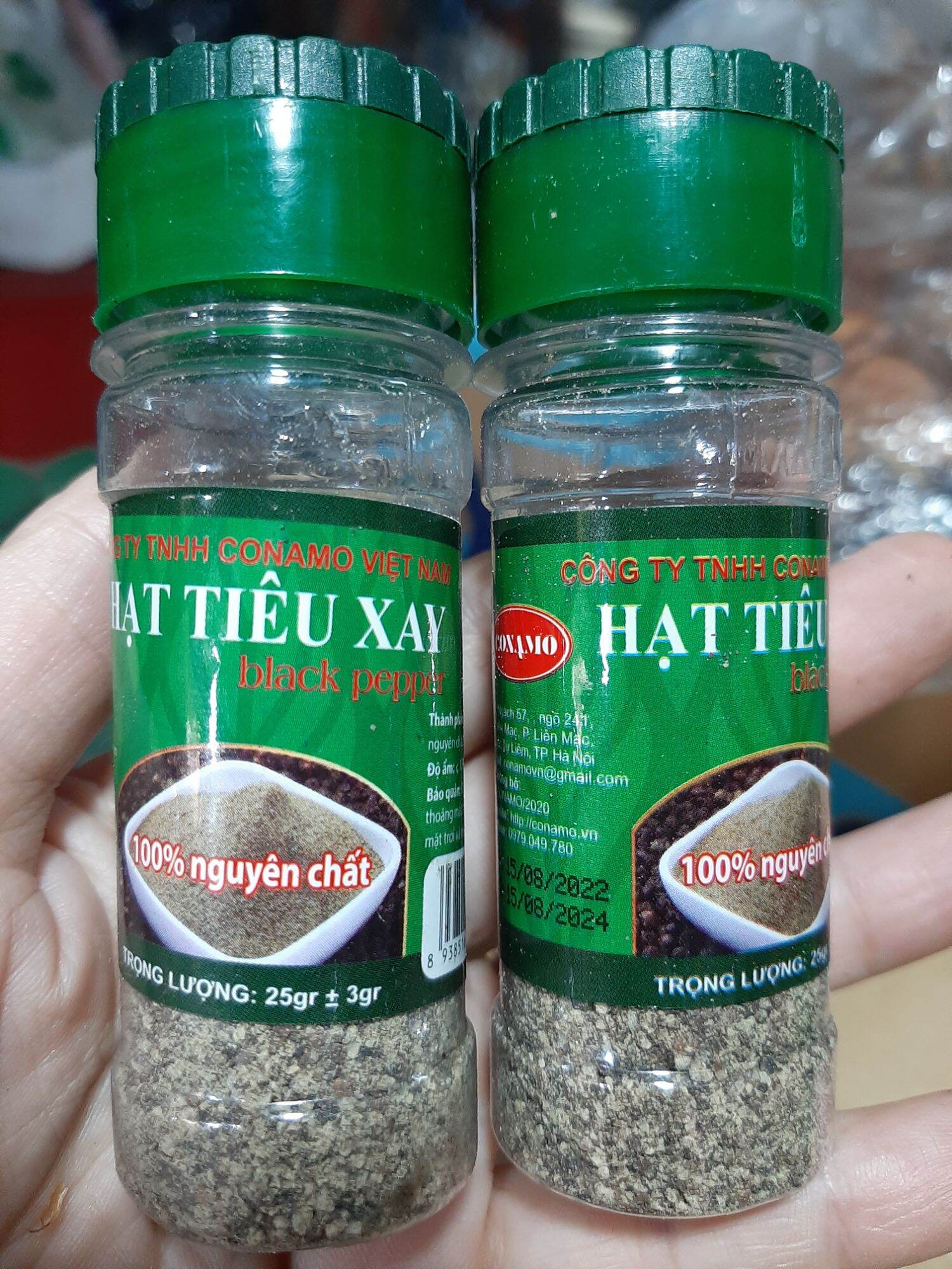 Tiêu Đen Xay Nguyên Chất Lọ 25g