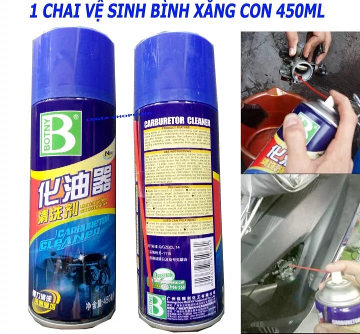 Dung dịch súc bình xăng con