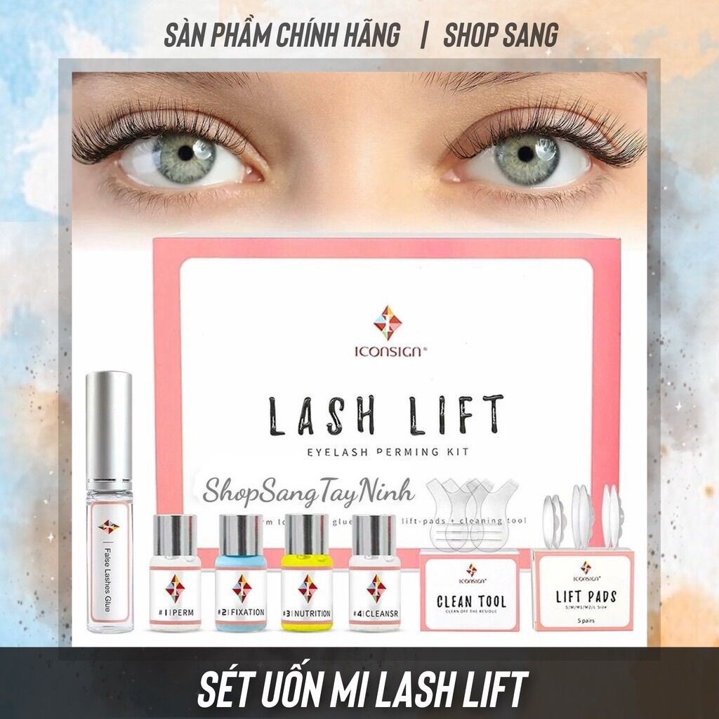 Sét uốn mi 3d 6d, sét uốn mi lash lift , đầy đủ phụ kiện uốn mi trong