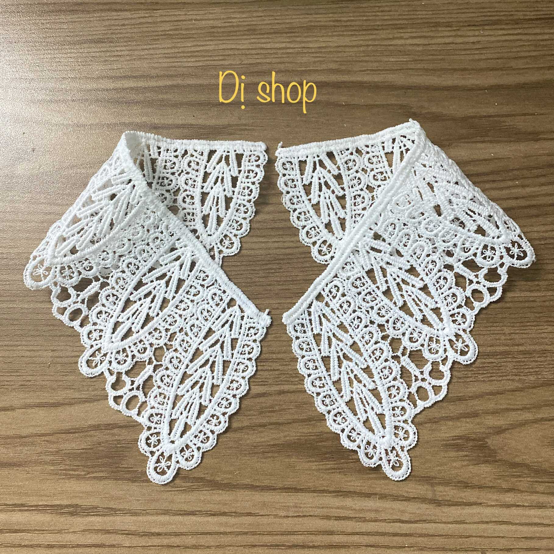Cổ cotton 2 lá cổ hình lá