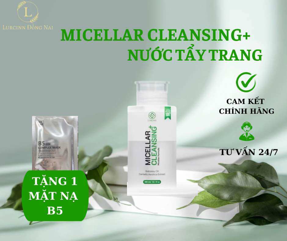 Nước Tẩy Trang 2 Tầng Lurcinn - Micellar Cleansing 300g
