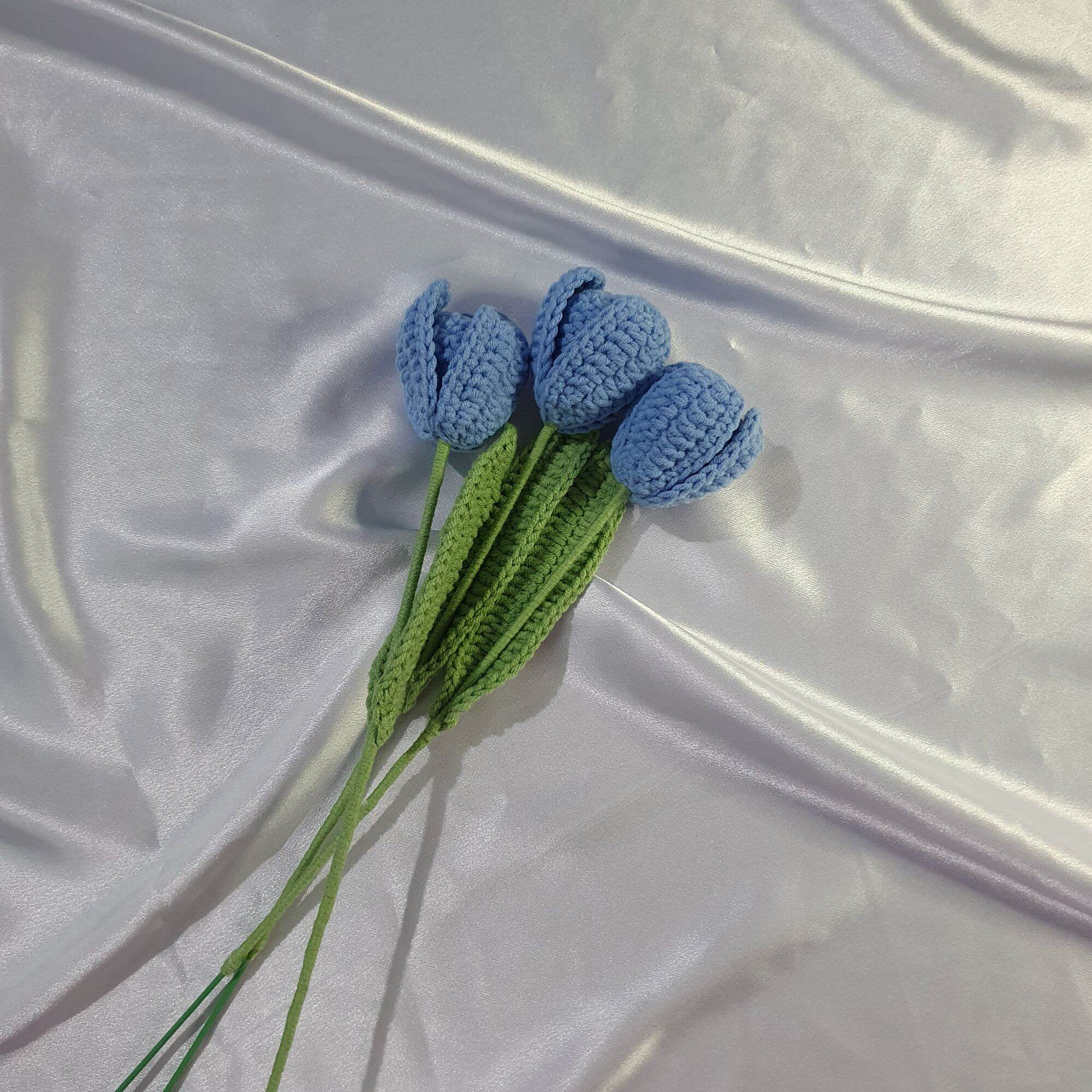 [QUÀ TẶNG] BÓ HOA LEN TULIP HANDMADE XINH XẮN
