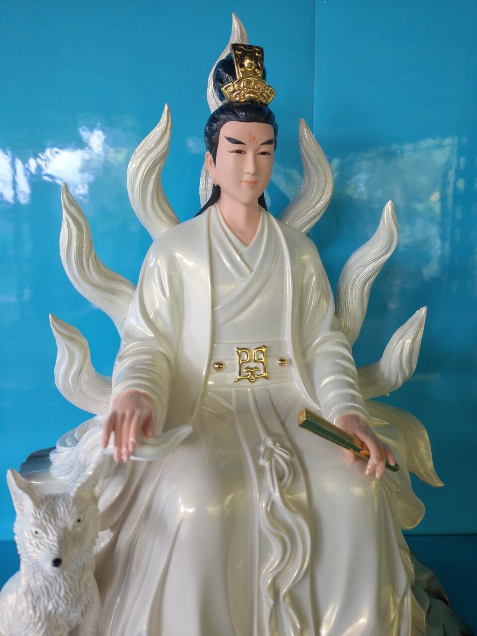 Tượng Hồ Ly Tiên Nam cao 30cm