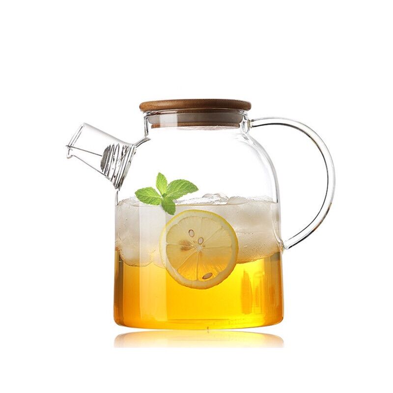 Bình thủy tinh nắp gỗ 1600ml