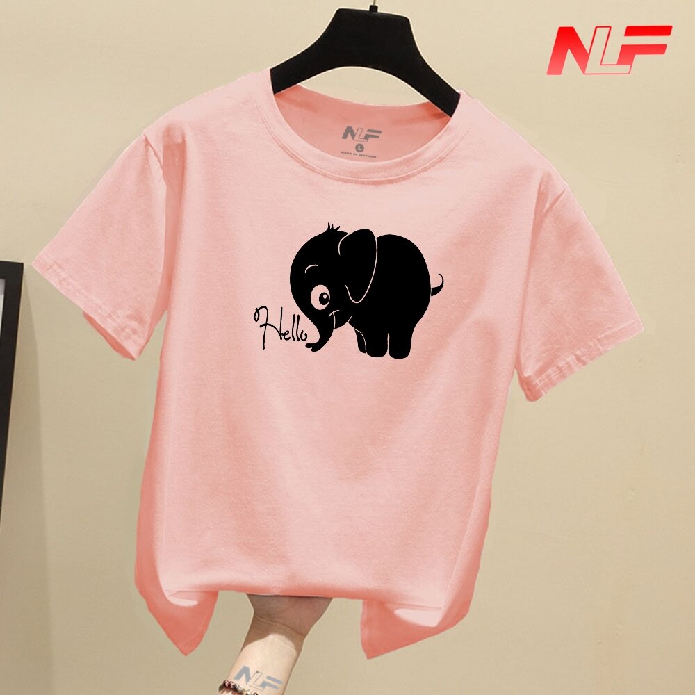 Áo Thun Nữ Tay Ngắn Form Rộng Con Voi AT-075 - NLF - Dễ Phối Trang Phục
