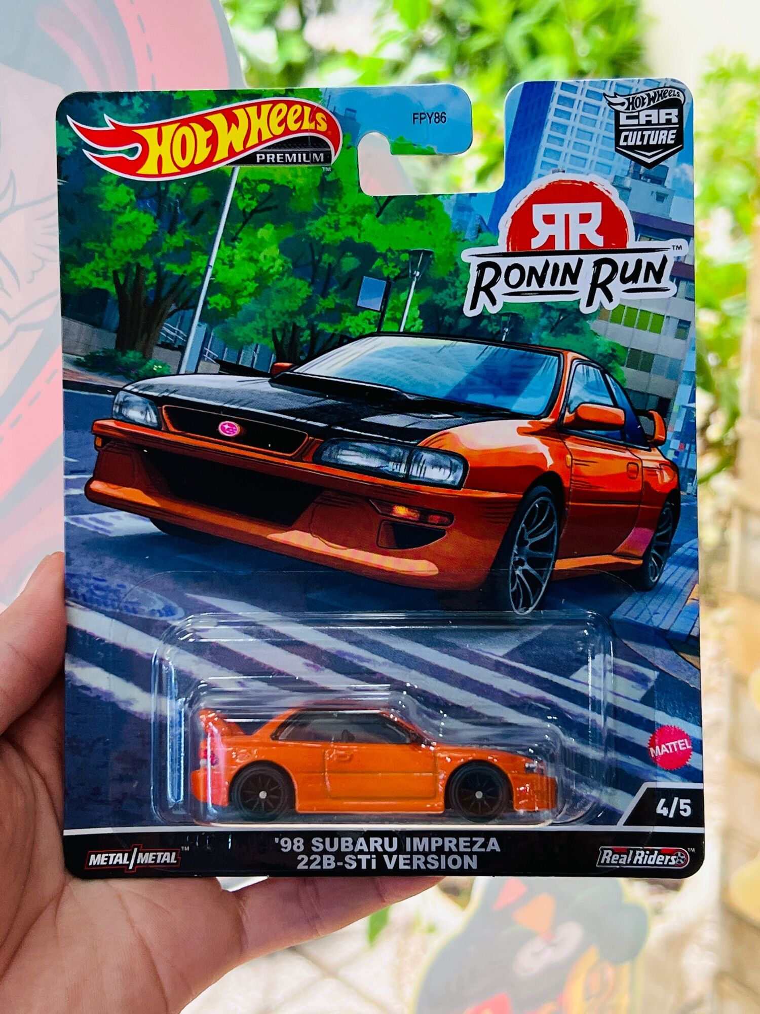 Hobby Store xe mô hình Hot Wheels Premium Ronin Run 98 Subaru Impreza Cam