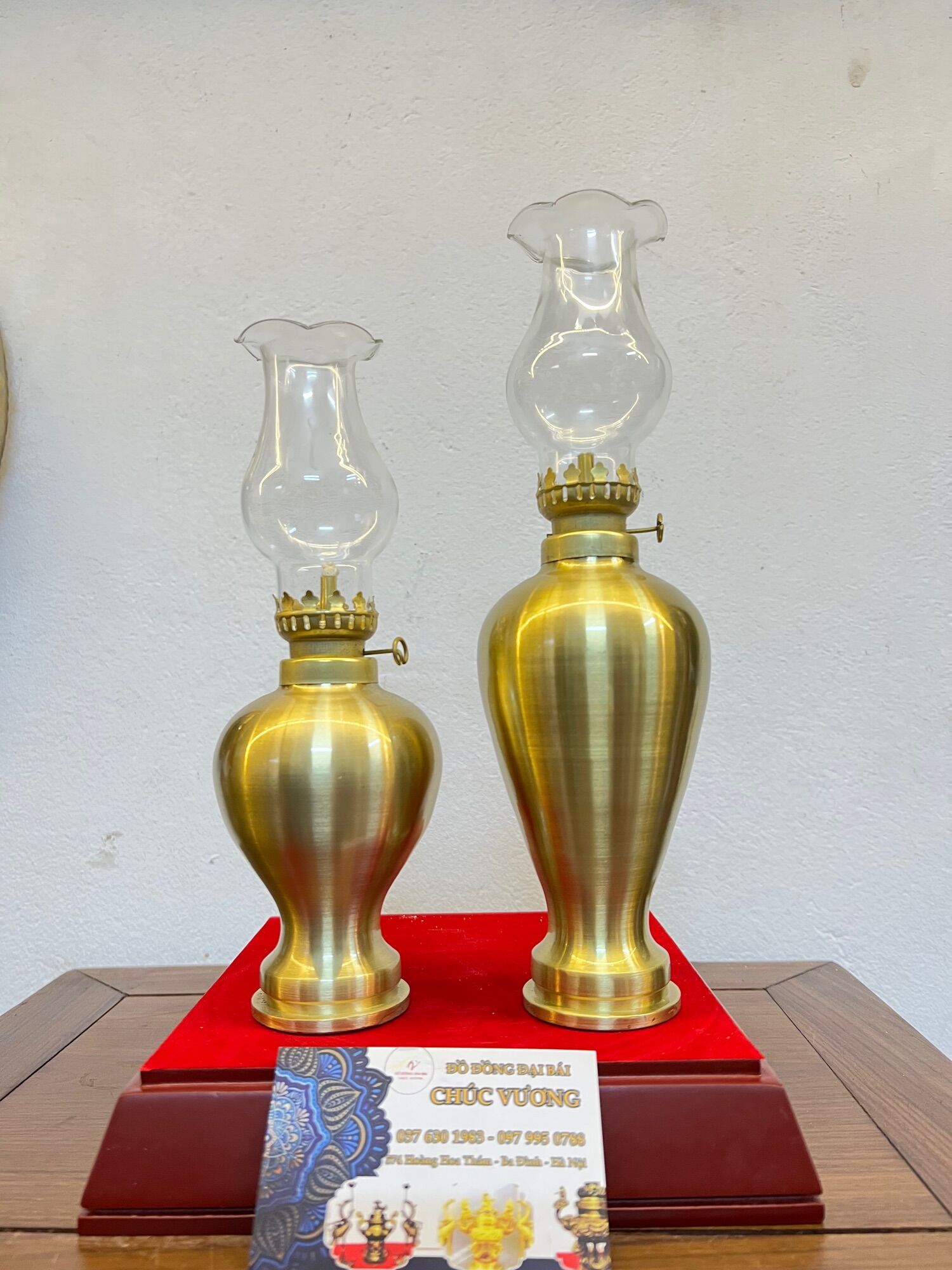 Đèn Dầu bằng đồng cát tút