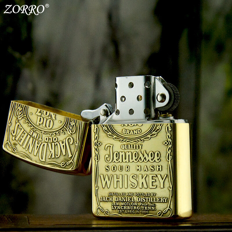 bật lửa zorro khắc 2 mặt whiskey cực đẹp ( KHÔNG XĂNG )