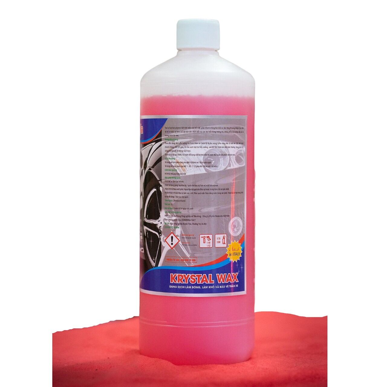 DUNG DỊCH LÀM BÓNG, KHÔ VÀ BẢO VỆ THÂN XE KRYSTAL WAX - EKOKEMIKA