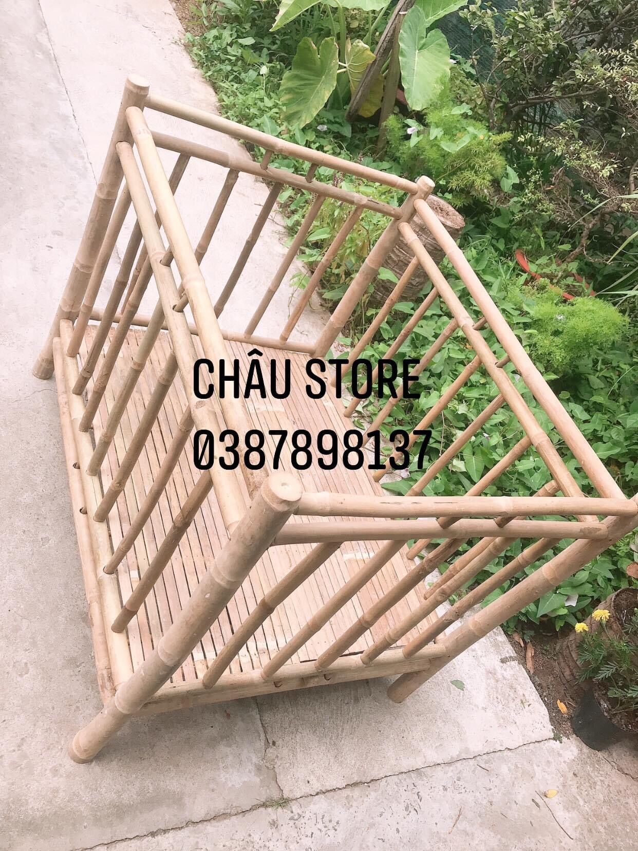 Chuồng tre, củi tre, nôi tre cho bé tập đứng