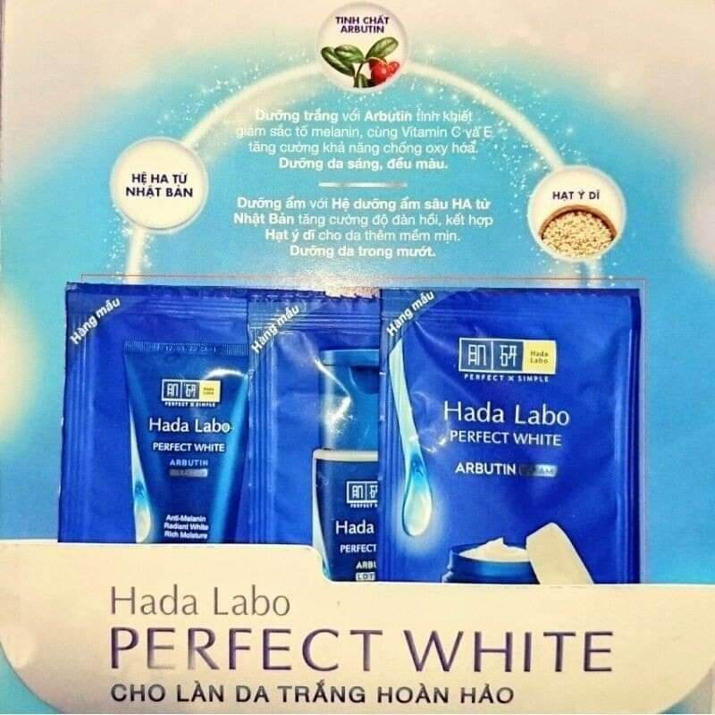 Bộ 3 gói sample chăm sóc da hadalabo