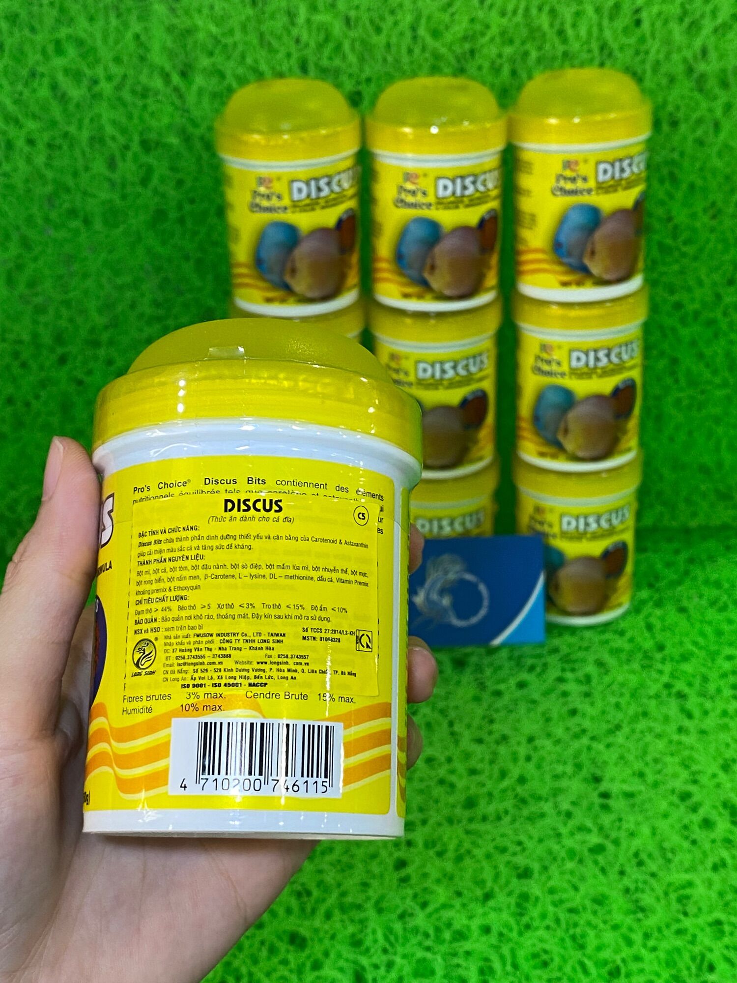 Thức Ăn Cho Cá Dĩa DISCUS Dạng Hạt - Hủ 60gram